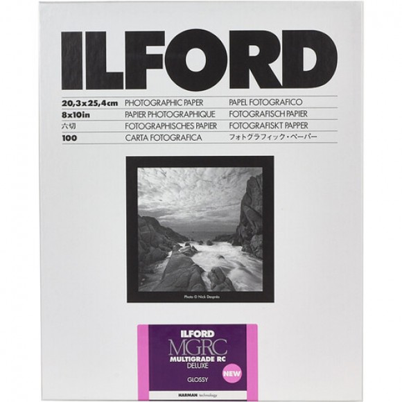 Ilford MGRC Multigrade Deluxe Glossy Darkroom Paper 8x10 (100pk)